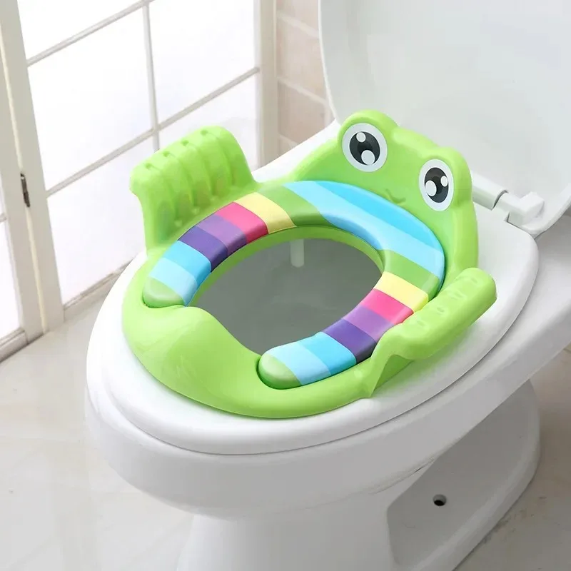 Bebê criança potty toalete trainer assento passo fezes escada cadeira de treinamento ajustável confortável dos desenhos animados bonito assento toalete para childr