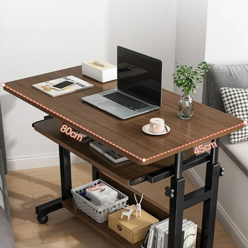 Bedside Table Movable Computer Desktop Table Bedroom Home Student Desk Lift Dormitory Lazy Computer Desk