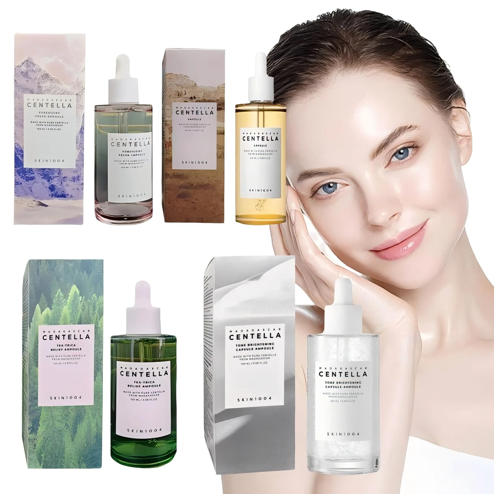 Skin1004 Madagascar Centella Asiatica ampolla suero Facial aceite iluminador hidratante para el cuidado de la cara cuidado de la piel hidratante