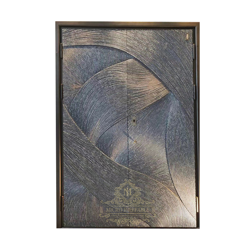 Puerta principal de acero inoxidable de alta calidad, puerta de entrada delantera, cristal, nuevo estilo