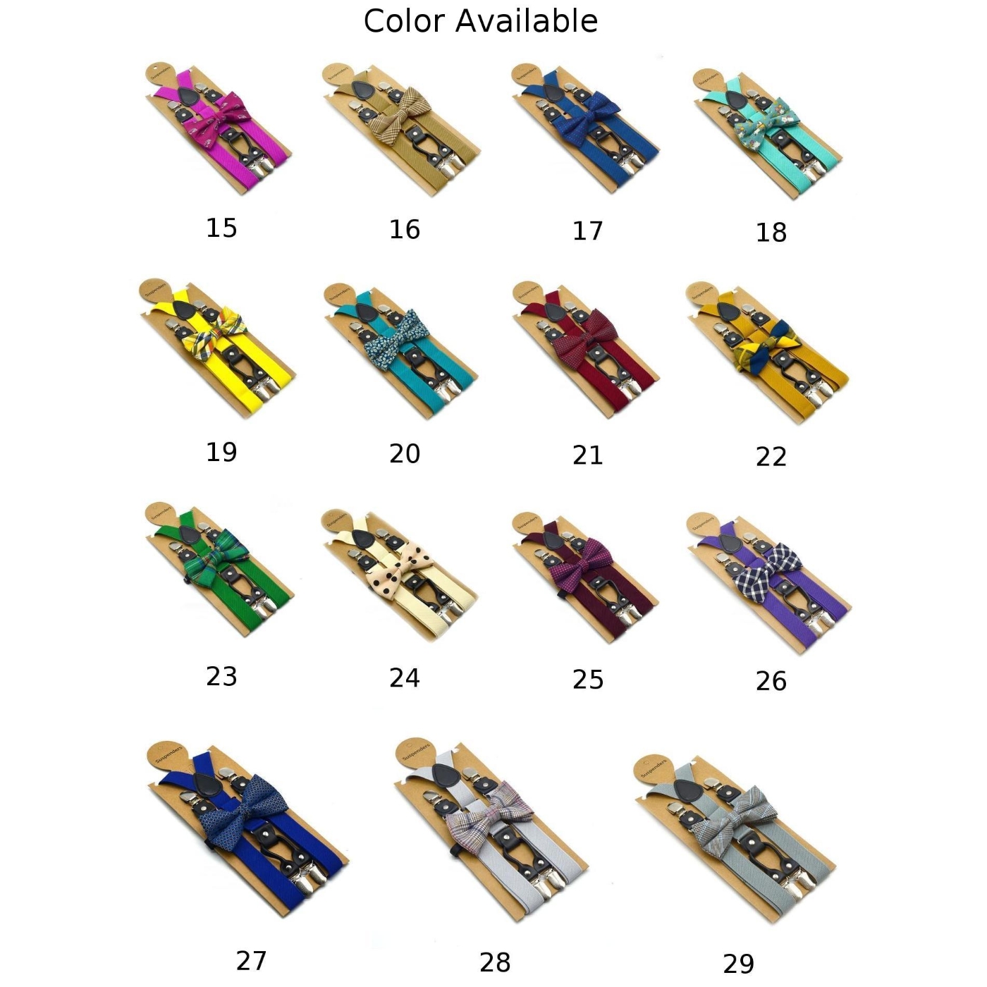 Solid Color Bowknot Elastic Leather Suspenders Braces Men Women Adjustable Straps For Wedding Suit Skirt Accessories Gift