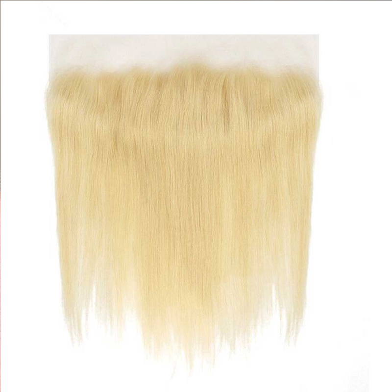 透明な金髪の蜂蜜のレース,20インチ,100%,13x4,滑らかな絹のような絹のような髪,事前に摘み取られた,耳から耳まで,613