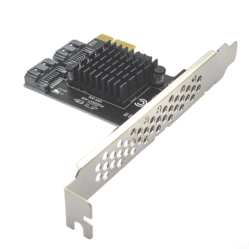 Tarjetas PCI-E SATA 1X 4X 8X 16X PCI-E PCI Express a SATA 3,0 placa adaptadora de expansión SATA III de 2 puertos de 6Gbps con chip ASMedia 1061