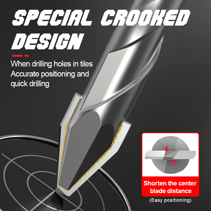 LIDAO 1/10pcs เจาะกระเบื้องเจาะ Shank 6.35 มม.แก้วซีเมนต์โลหะหินอ่อนความแข็งสูงไฟฟ้าเจาะอุปกรณ์เสริมเครื่องมือแห้ง