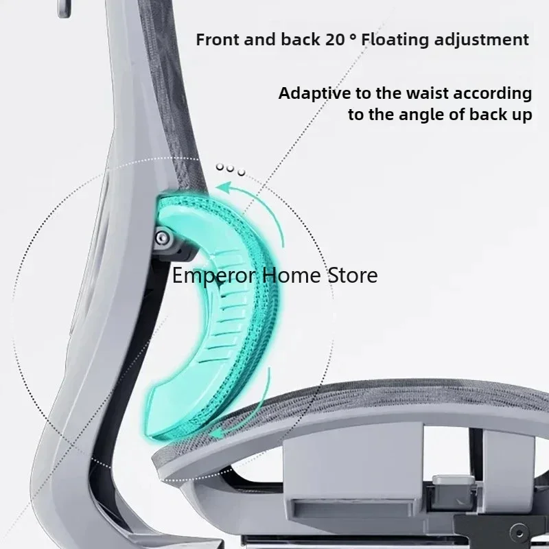 Cadeira giratória ergonômica para computador, assento de escritório, giratória, 4d, 7d, com suporte lombar, malha respirável, móveis para jogos