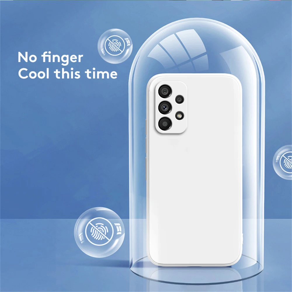 Funda 원래 전화 케이스 삼성 A13 A23 A33 A53 A73 5G 무광택 실리콘 Fundas 갤럭시 A13 4G 5G 카메라 보호 커버 케이스