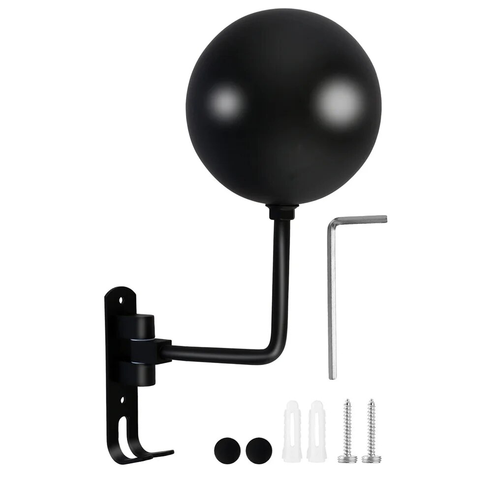 Rack de capacete de motocicleta, suporte de parede de aço manchado, rotação 180, cabide de capacete com gancho duplo, suporte de capacete de bicicleta