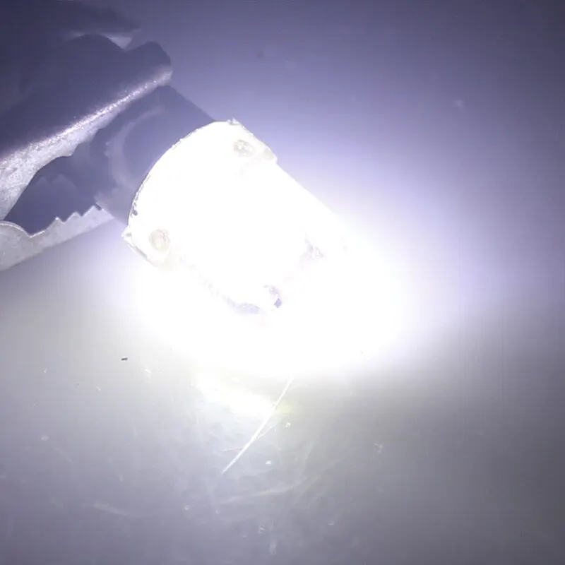 W5W H6W T4W LED สำหรับรถยนต์ BA9S 10x หลอดไฟ LED CANbus cob 2LED ป้ายทะเบียนรถตกแต่งภายในรถโคมไฟสีขาว