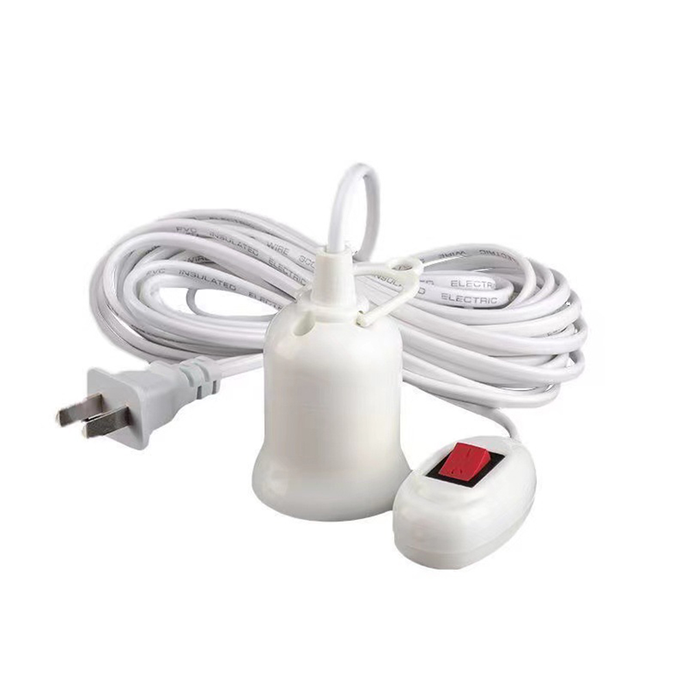 Bases de lámpara universales con interruptor, adaptador de casquillo de bombilla Led, soporte de lámpara de tornillo E27, accesorios, herramientas, suspensión de dos enchufes