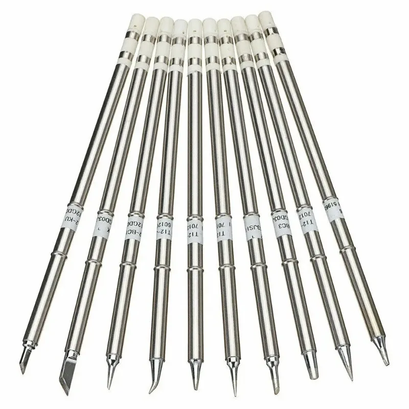 Puntas de soldador eléctrico T12, T12-K B2 BC2 ILS JL02 D24 KF BCF1 I KR para Hakko fx951, Kits de estación de soldadura DIY, envío gratis