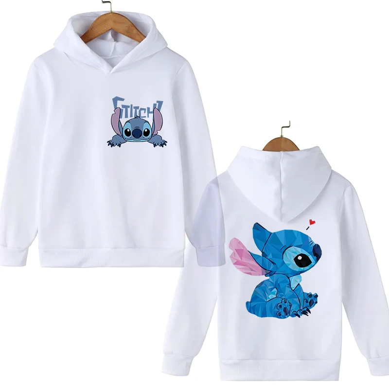 Nuevo en sudaderas con capucha de punto, ropa de dibujos animados para niños, sudadera de Lilo y Stitch para chico y niña, Sudadera con capucha de Manga, Top informal para bebé