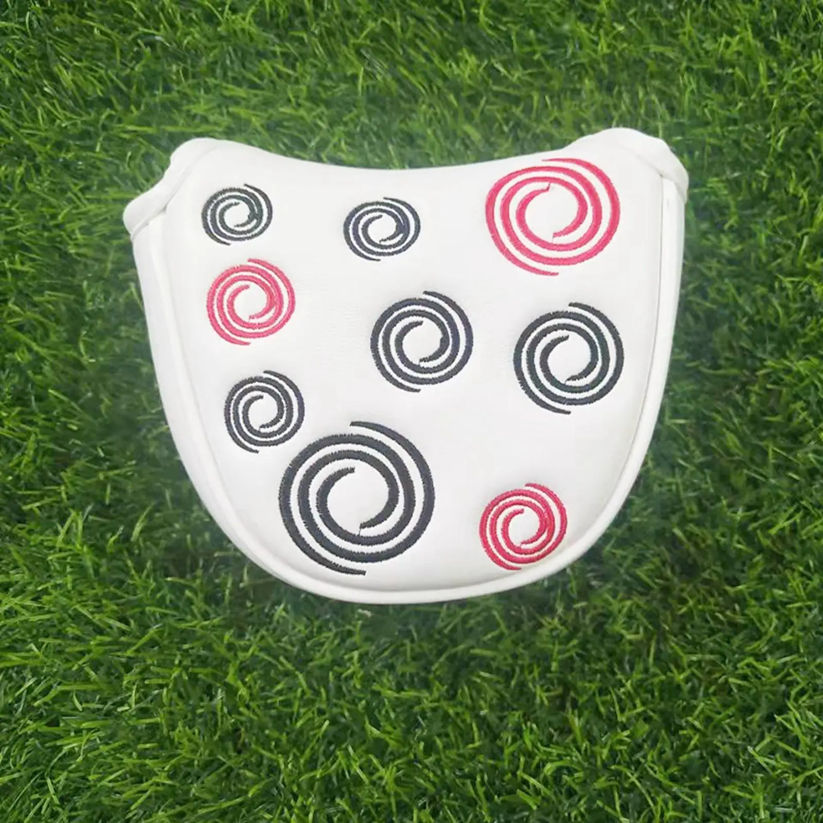 磁気クロージャー付きミレットパーターカバー、ゴルフヘッドカバー、ゴルフアクセサリー、PU、ハーフラウンド