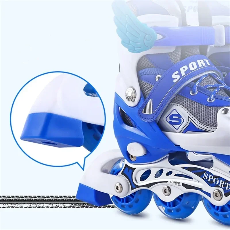 Outdoor Sport Skates Roller Inline Einstellbare Kinder Tracer Für Kinder Jungen Mädchen klinge Beleuchtung Räder Rollschuhe Schuhe