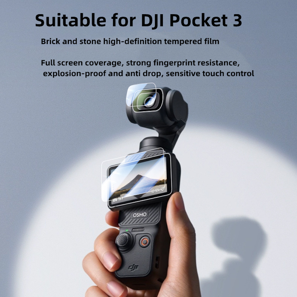 9H HD 強化ガラス DJI OSMO Pocket 3 スクリーンプロテクター DJI Pocket 3 ジンバルカメラレンズ保護ガラスアクセサリー