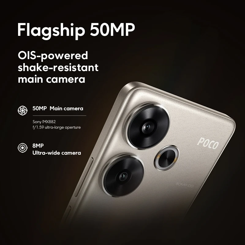 POCO F6 Smartphone Globale Version Snapdragon ® 8s Gen 3 90 W Turboladegerät 5000 mAh Akku