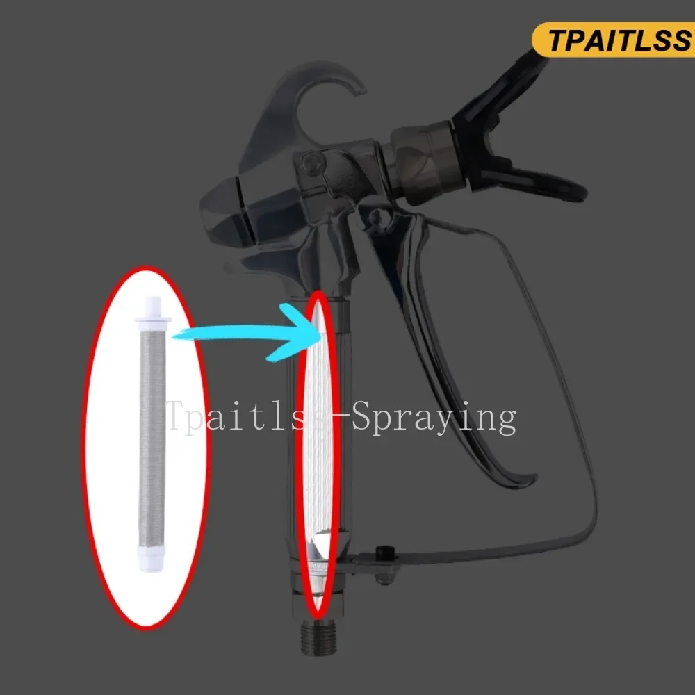 Tpaitlss 2/5/10/20/50/100pcs Airless Paint Gun Filter 60/100 Mesh Professional For  Airless Sprayer Gun Parts 818C 821