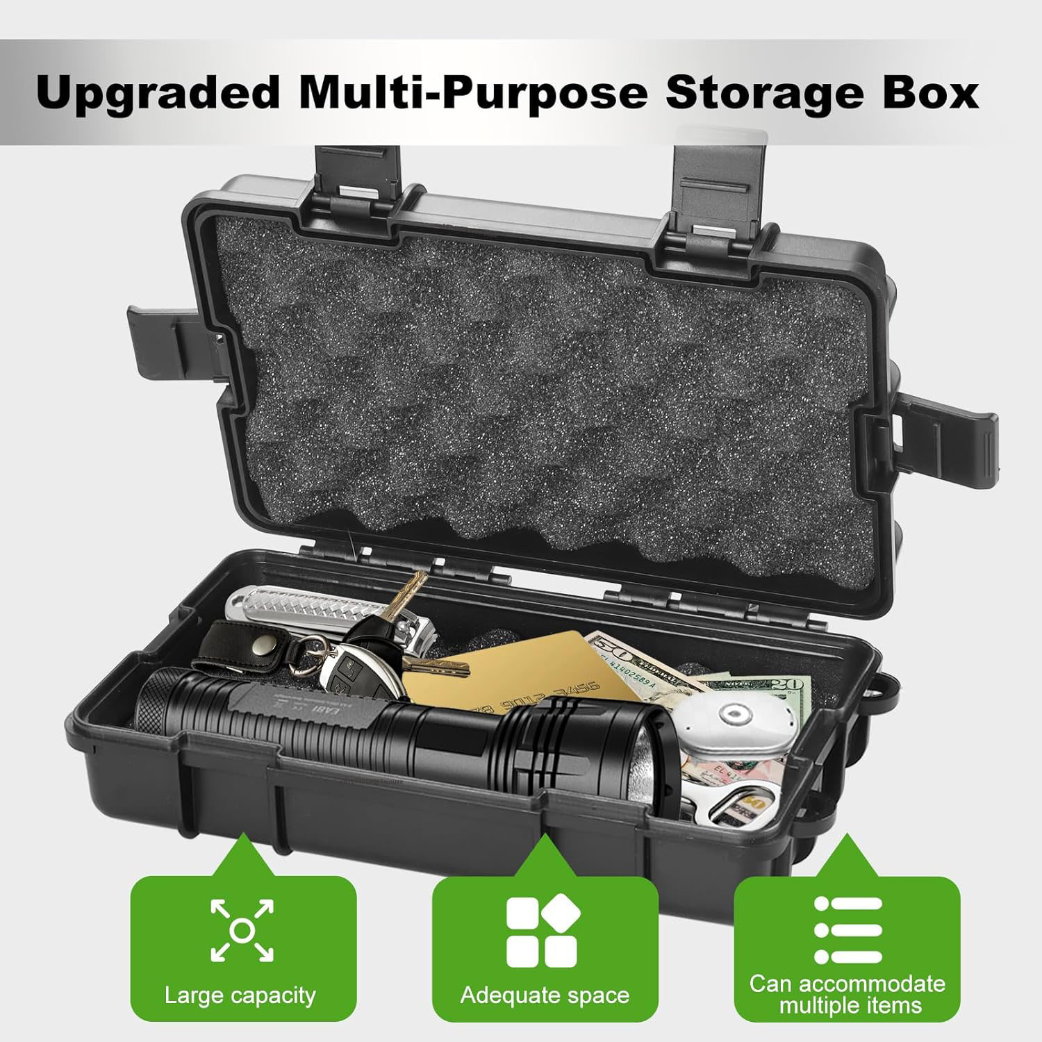 Upgraded Magnetic Key Holder Under Car Waterproof Magnetic Key Holder Under Vehicles Outdoor Key Box Hidden Key Box Accessories