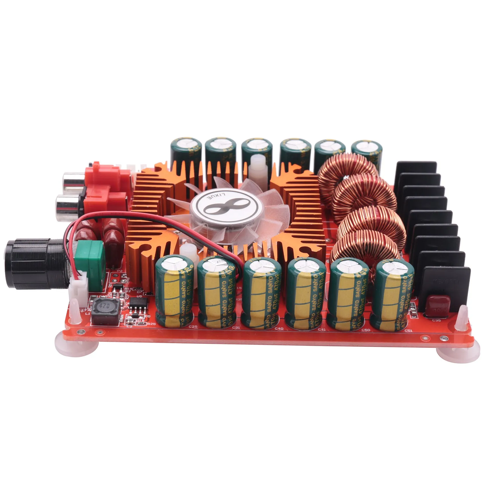 TDA7498E 2X160W Dual Channel Audio Amplifier Board, Support BTL Mode 1X220W Single Channel, DC 24V Digital Stereo Power Amp Modu