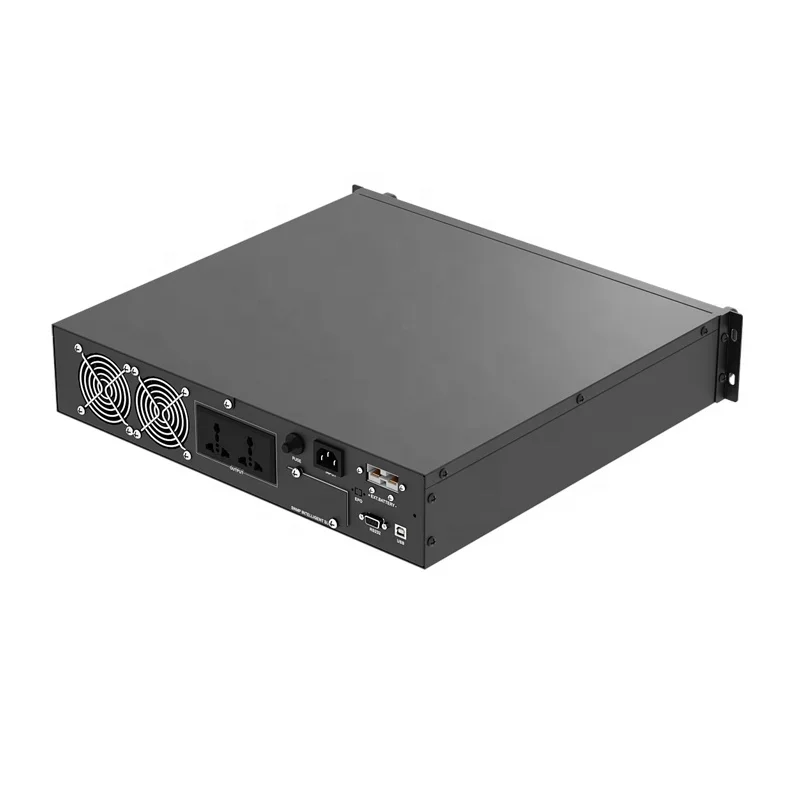 2K/2KVA 무정전 전원 공급 장치 UPS PF1.0 좋은 가격 19인치 랙 마운트 2U 전원 내장 배터리