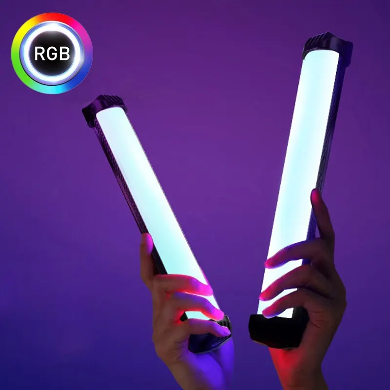 Przenośne magnetyczne oświetlenie fotograficzne RGB Ręczne światło wypełniające LED Lampa w sztyfcie Vlog Światło wypełniające do nagrywania wideo YouTube