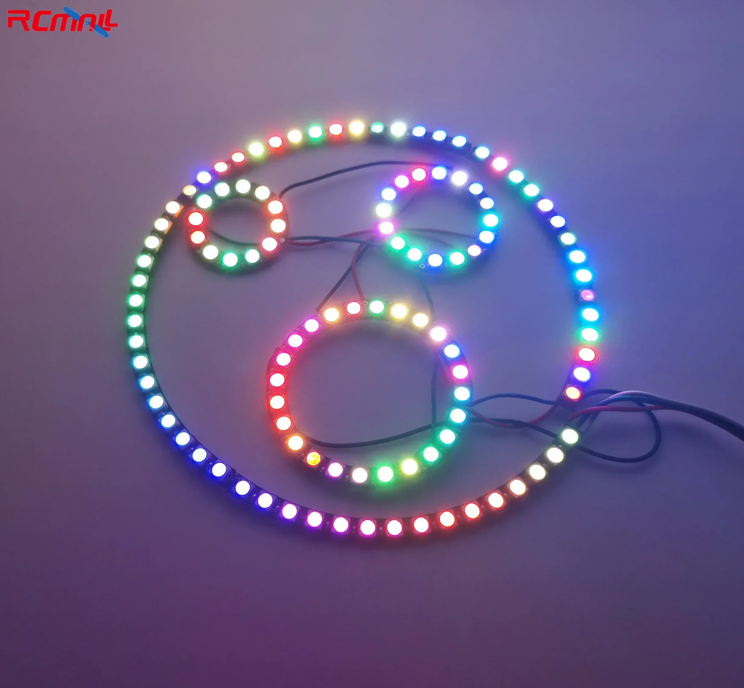 WS2812B 5050 RGB LED Ring 7 / 8 / 12 / 16 / 24 / 60 Bits Lamp Light with Integrated Drivers WS2812 for Arduino Raspberry Pi