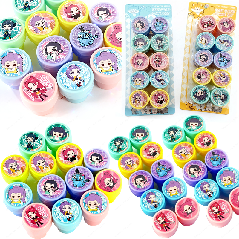 Anime Movie Kpops Demons Hunte Stamps Party Favors Seal Stamps Gifts Bag Kids Classroom School Rewards Prizes Birthday Party Gif