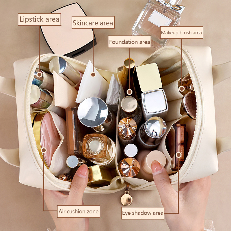 Portable Large Capacity Shell Cosmetic Bag Waterproof Makeup Storage Bag High Aesthetic Value Trendy Cosmetic Organizer Bag