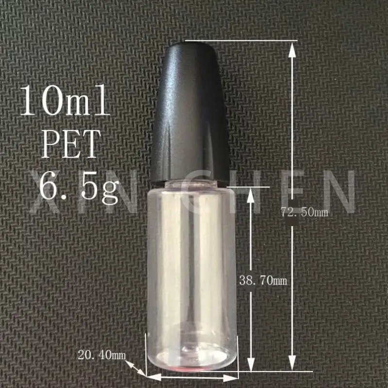 20 Buah Botol Tetes Jus Eliquid Botol PET Jernih Plastik Kosong Ujung Jarum Baja Panjang Wadah Isi Ulang Minyak Vape 10ML 15ML