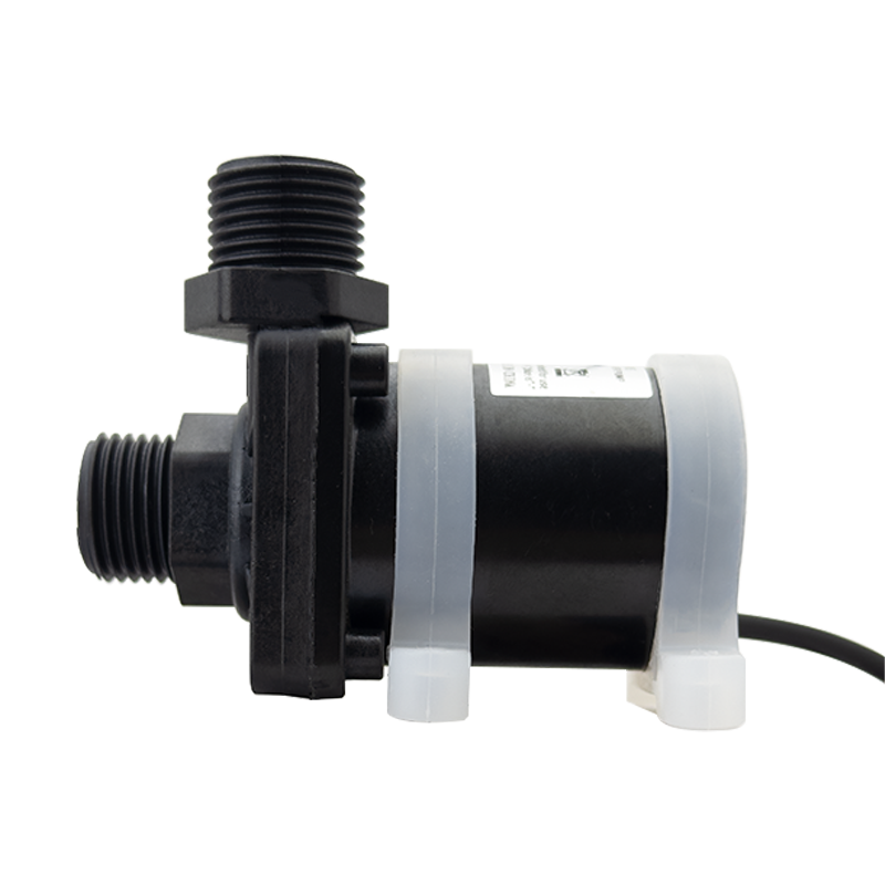 DC12V 24V leiser bürstenloser Motor IP68 Tauchwarmwasserbereiter Dusch-Druckerhöhungspumpe kann mit EU-Adapter Messingverbindung ausgestattet werden