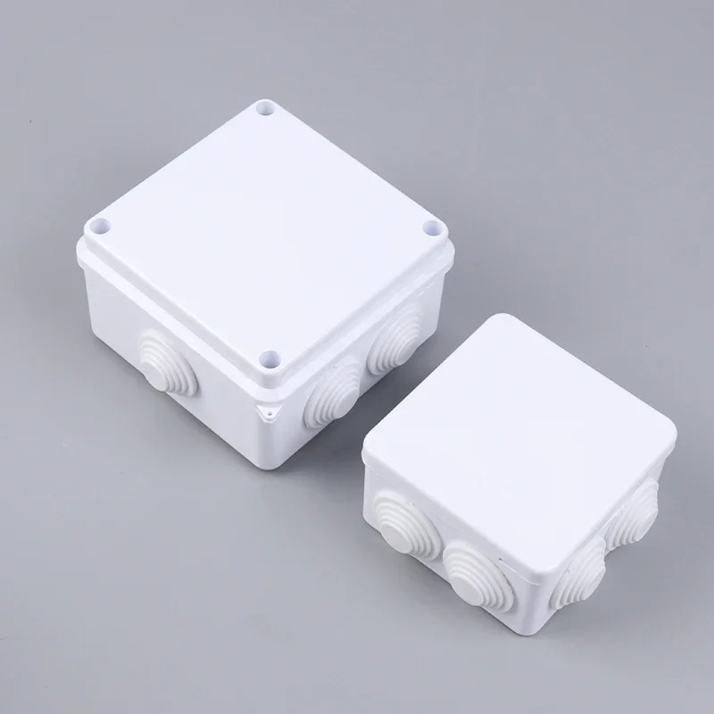 Cable de conexión blanco, caja de conexiones impermeable IP65 DIY, carcasa de Cable interior, cajas de Control eléctricas