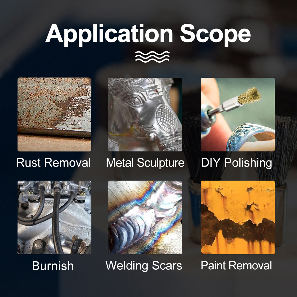 CMCP 10/20pcs 3mm Shank Brass Wire Wheel Brush Polishing Brush for Mini Drill Metal Rust Removal Dremel Rotary Tools