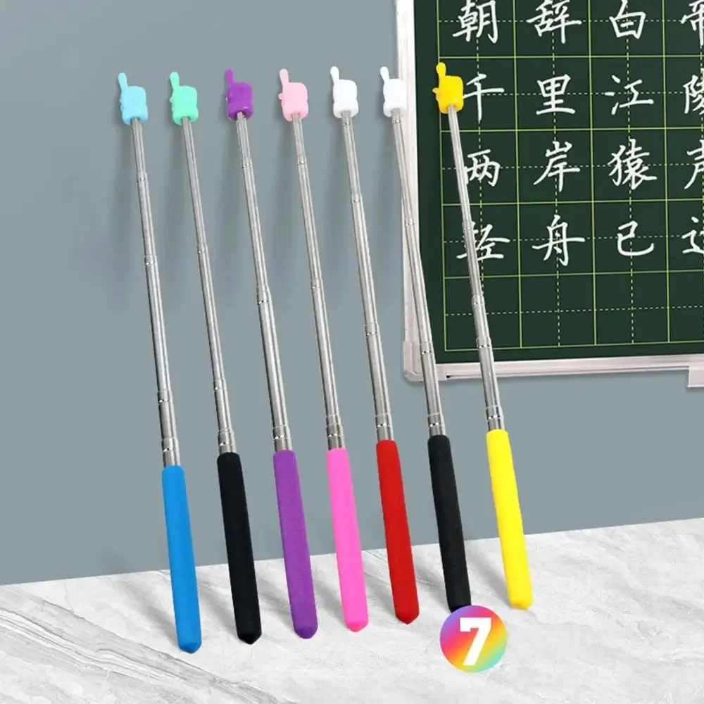 StainlessSteel Telescopic Classroom Finger Pointer Teaching Pointer Telescopic Rod Classroom Whiteboard Blackboard Pointer Stick
