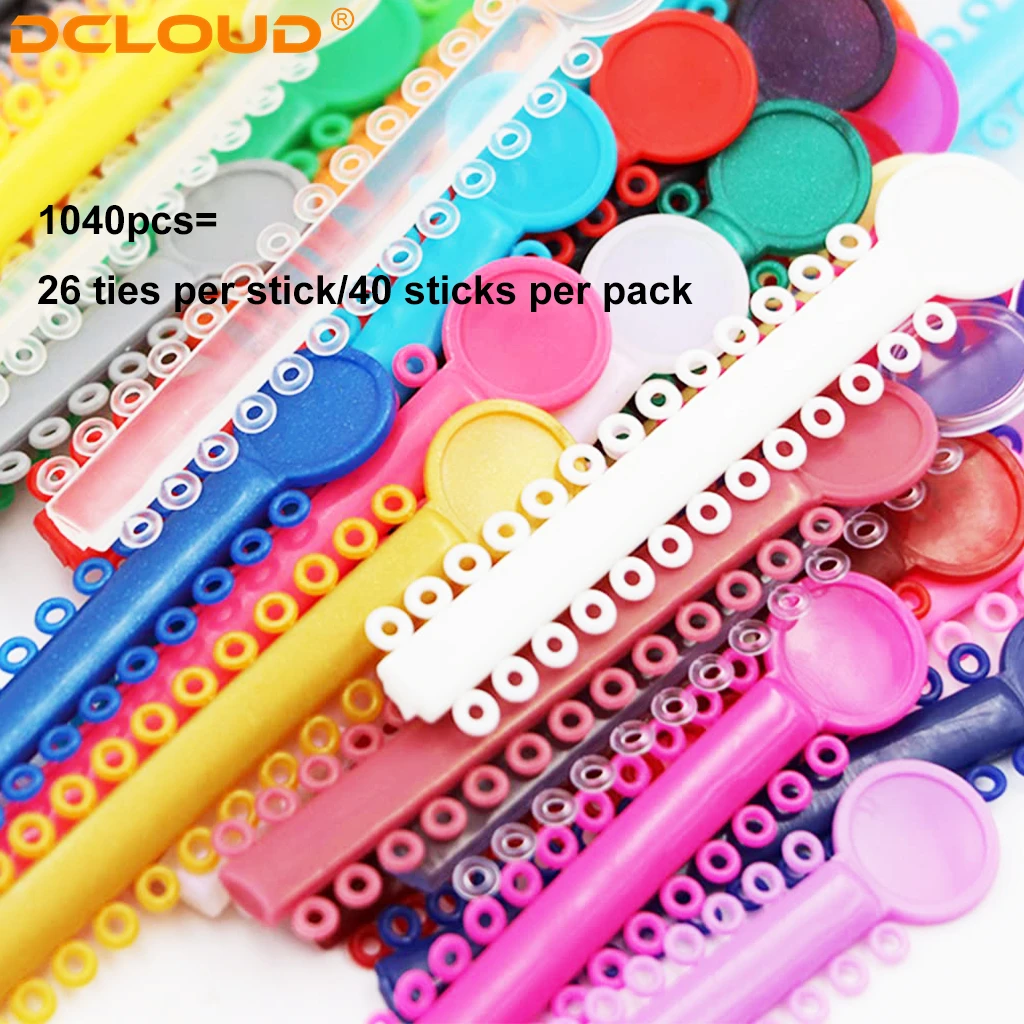 1Pack Ligaduras Elásticas Dentales Ligaduras Bandas Elásticas de Ortodoncia para Brackets Brackets Coloridos a Elegir 39Colors Ortho Treatment