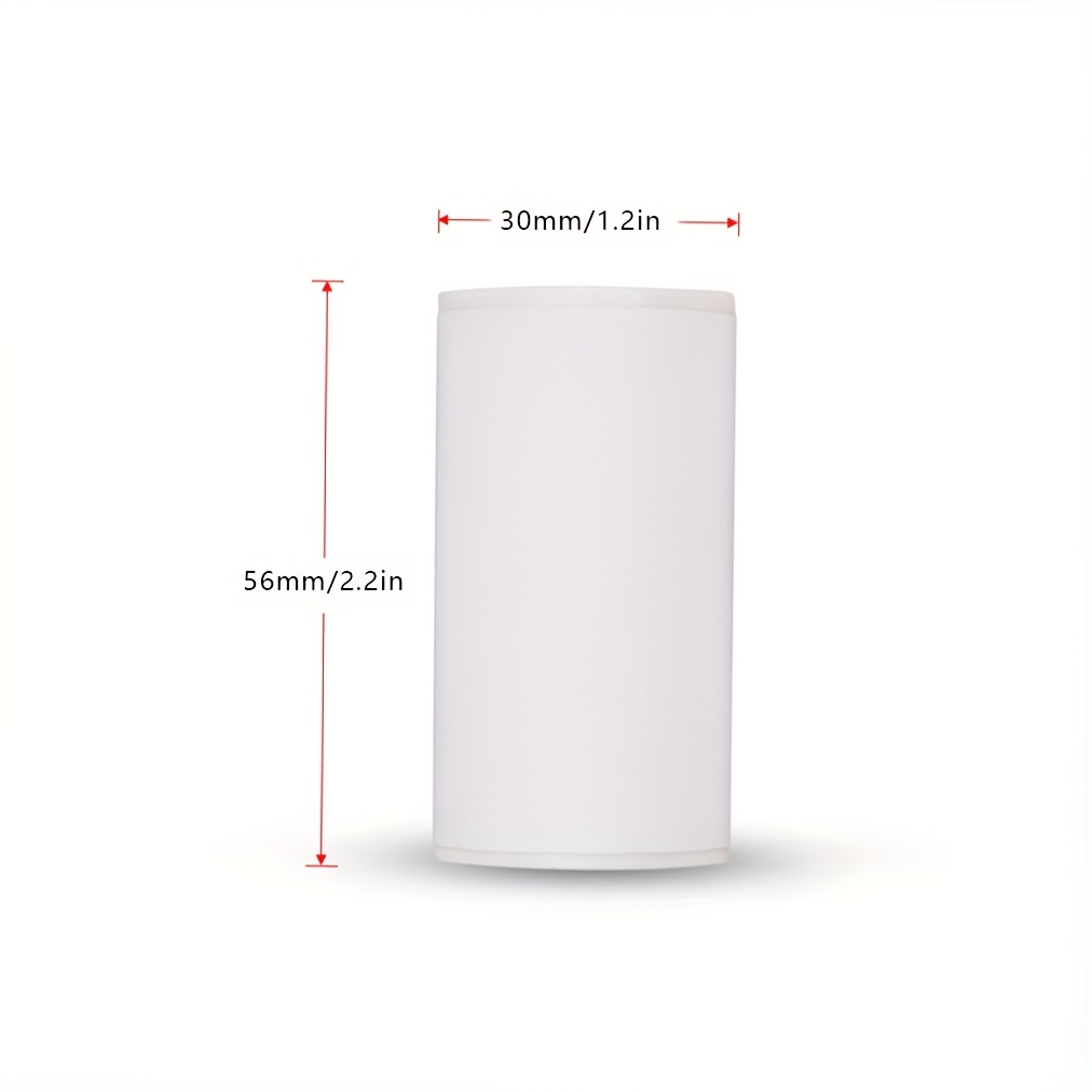 3 Rollen Thermo druck rollen papier aufkleber-56*30mm/2.2*1,2 Zoll perfekt für Thermo drucker