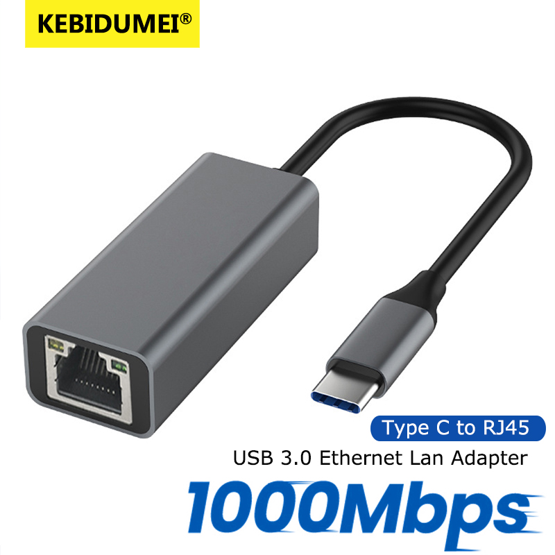 1000mbps usb 3.0 rj45 placa de rede usb tipo c adaptador ethernet para macbook pc windows xp 7 8 10 android usb lan cabo de internet