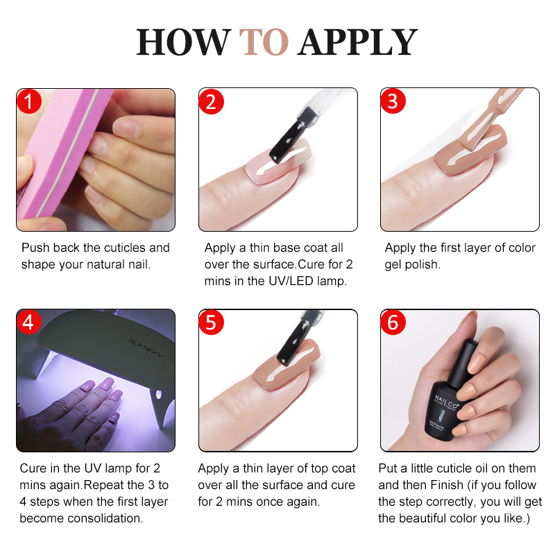  Nailco gel unha polonês outono inverno cor 15ml nude vermelho marrom semi permanente embeber fora uv led gel verniz híbrido suprimentos de unhas ﻿