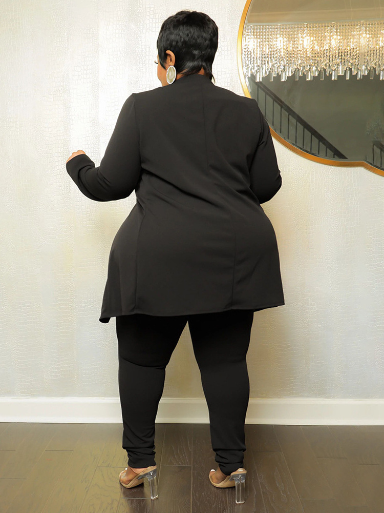 Wmstar-Conjunto de dos piezas de talla grande para mujer, traje a juego, Top liso, mallas, pantalones, conjuntos informales, Otoño Invierno, venta al por mayor, triangulación de envíos