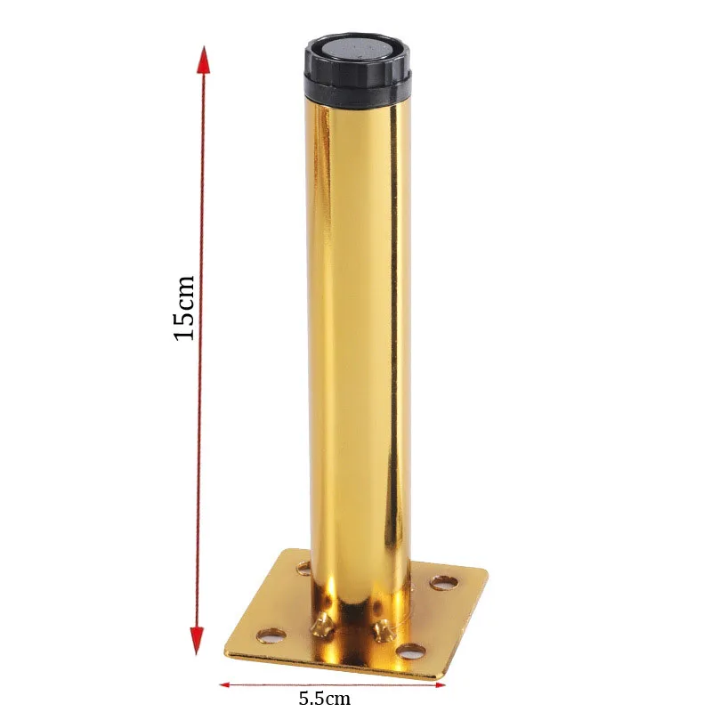 Patas de Metal modernas para muebles, patas de repuesto para sofá, silla, mesa de gabinete otomana, 4 piezas
