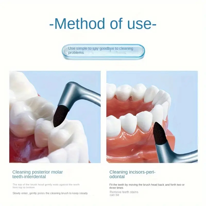 Manual Tooth Stain Removal Brush Portable Teeth Plaque Remover for Oral Deep Cleaning Tooth Health Care Tool Powerfree Operation