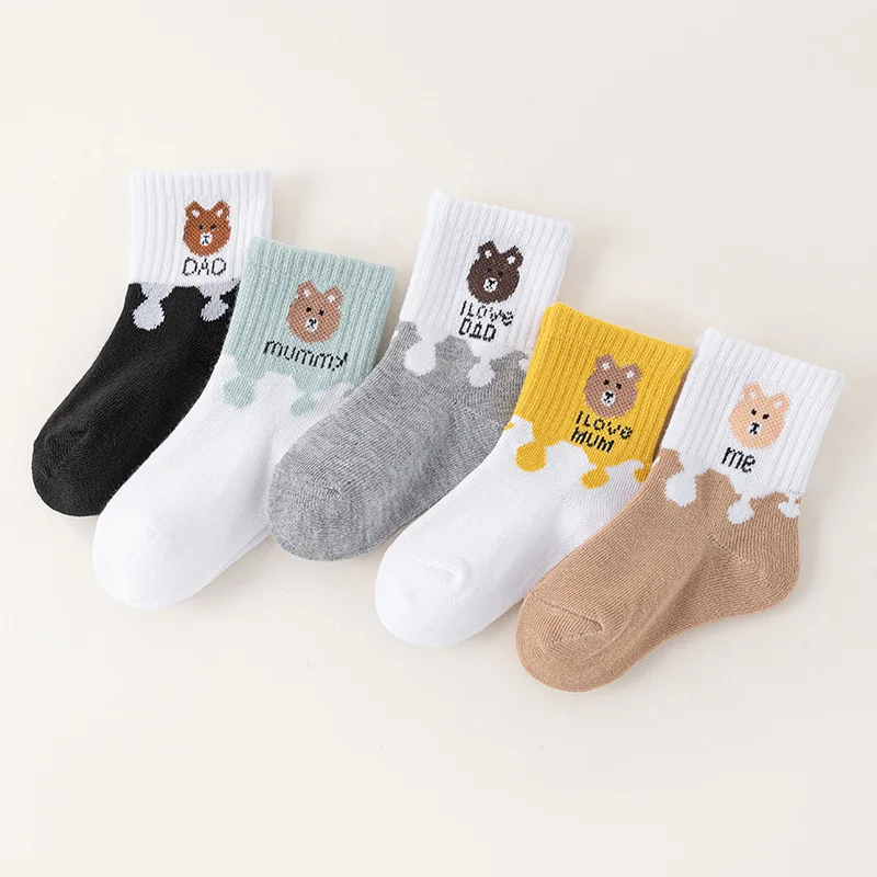 5 pares de calcetines de bebé calcetines tobilleros elásticos de corte bajo calcetines infantiles para recién nacidos niños niñas bebé