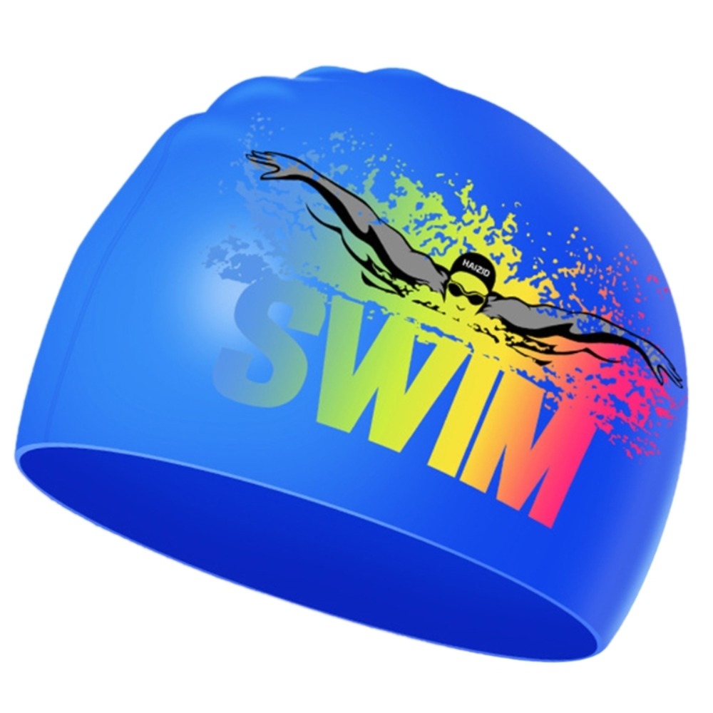 Gorros de baño ligeros con letras elásticas de silicona, gorro de baño con letras, gorro de buceo elástico, gorros de natación