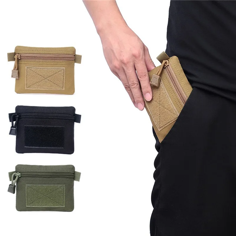 Portafoglio esterno EDC Molle Marsupio portatile impermeabile con cerniera per campeggio, escursionismo, caccia, viaggio, pacchetto EDC