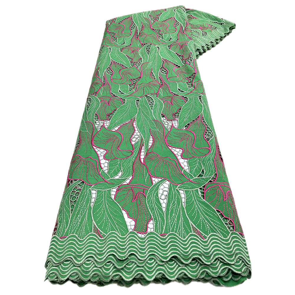Afrikaanse chiffon kant stof 2025, hoogwaardig kantmateriaal, Nigeriaanse Franse Afrikaanse groene kantstoffen voor vrouwen, bruiloft