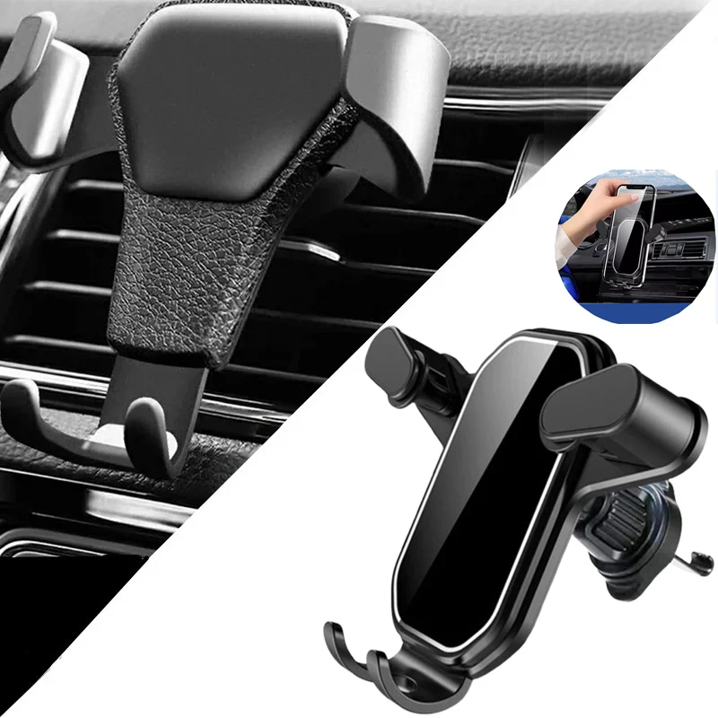 NEUE Schwerkraft Auto Halter Für Telefon Air Vent Clip Halterung Mobile Handy Ständer Smartphone GPS Unterstützung Für iPhone Handy