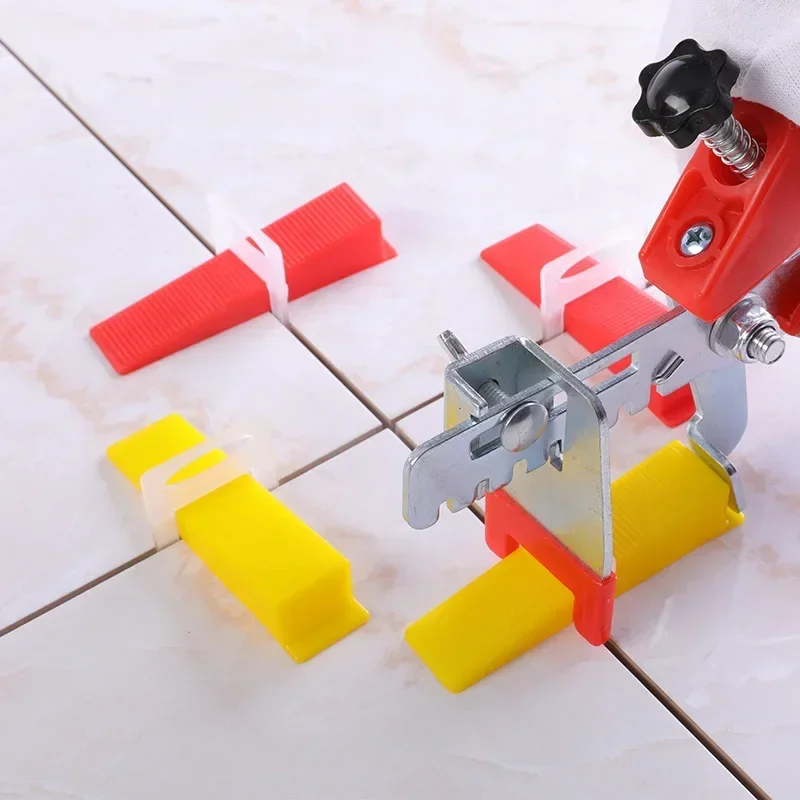 100-1000pcs 세라믹 타일 레벨링 시스템 클립 타일 누워 바닥 벽 건설 도구 건물 0.35/0.5/1/1.5/2/2.5/3MM