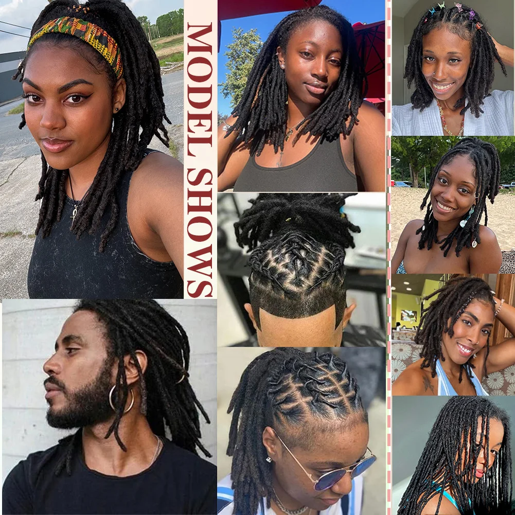 Afro Kinky BULK 100% ต่อผมมนุษย์ Reggae สกปรก Braids บราซิลธรรมชาติโครเชต์ผม Dreadlocks