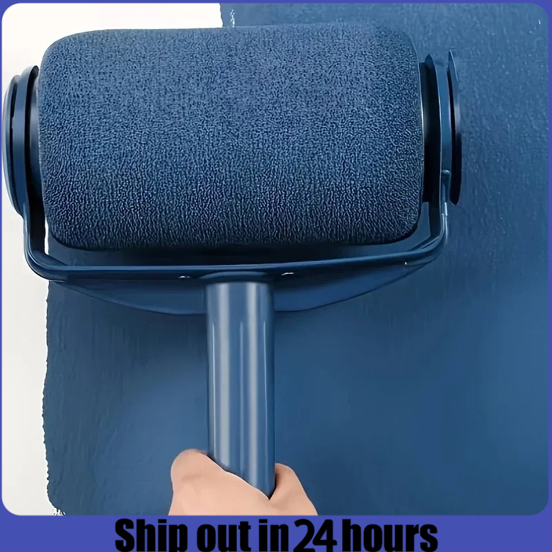 1 pièces auto-amorçante grand tambour brosse rouleau de peinture, pinceau de peinture murale, peinture au Latex brosse murale rouleau de peinture murale outils