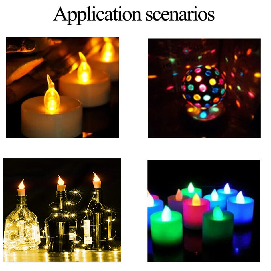 50PCS DIP 3mm 5mm Candle Led Flicker Orange Yellow Light Flickering Leds Flash Blink Led Diode Intermitente Light Lamp Flicker