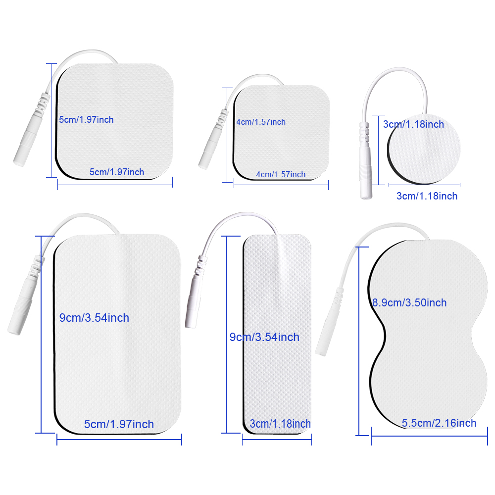50/20/10pcs Electrode Pads เครื่องกระตุ้นกล้ามเนื้อการฝังเข็มกายภาพบําบัดแพทช์ TENS เครื่อง Conductive GEL Body แผ่นนวด