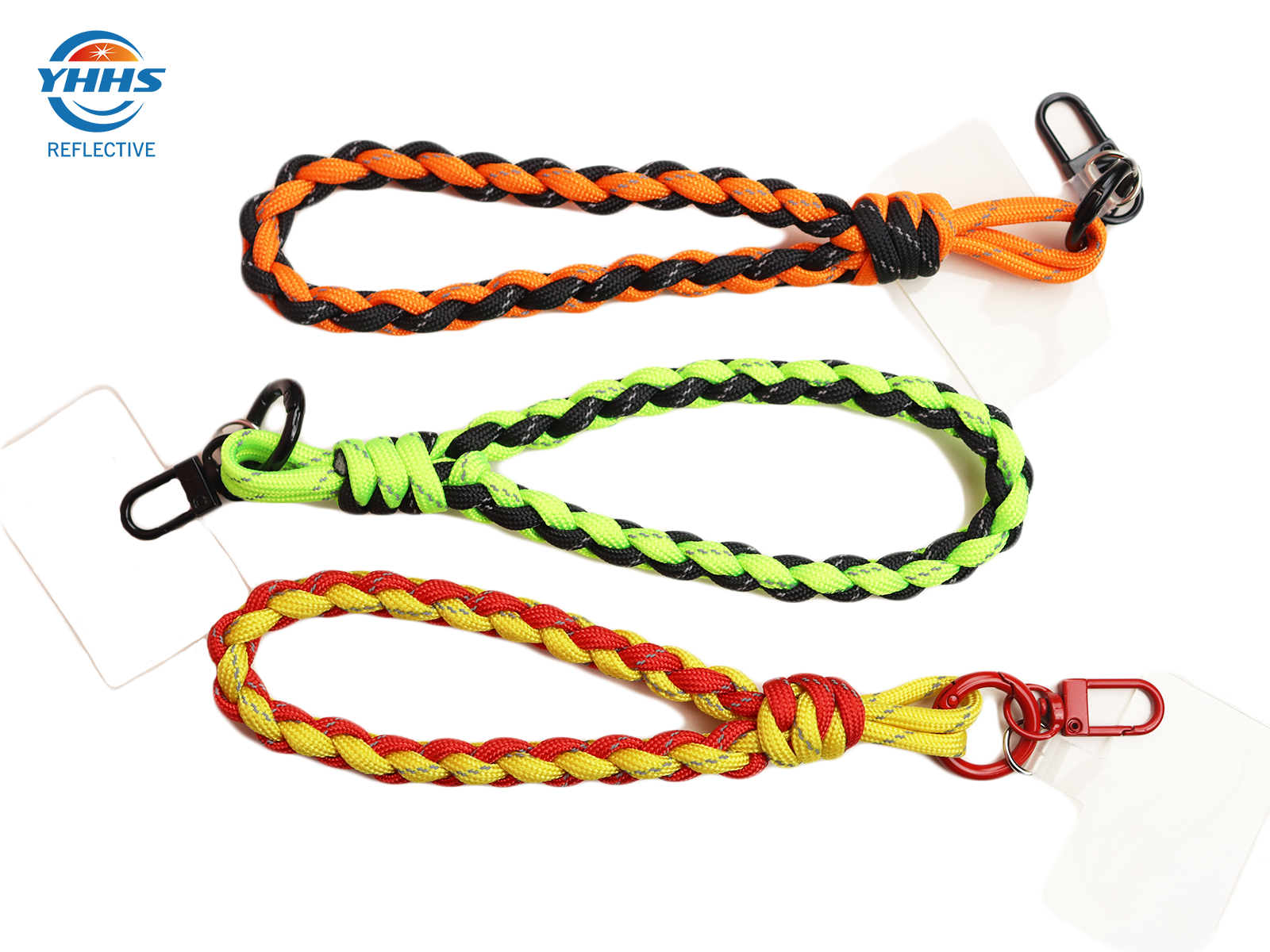 Chaveiros reflexivos de alta visibilidade, pingente refletor verde fluorescente para bolsas infantis, acessórios de equitação, viagem segura